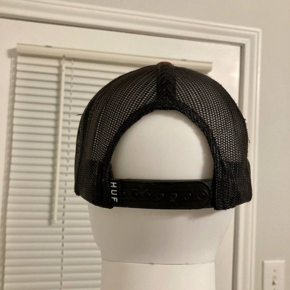 HUF Red Baseball Cap - Picture 4 of 5